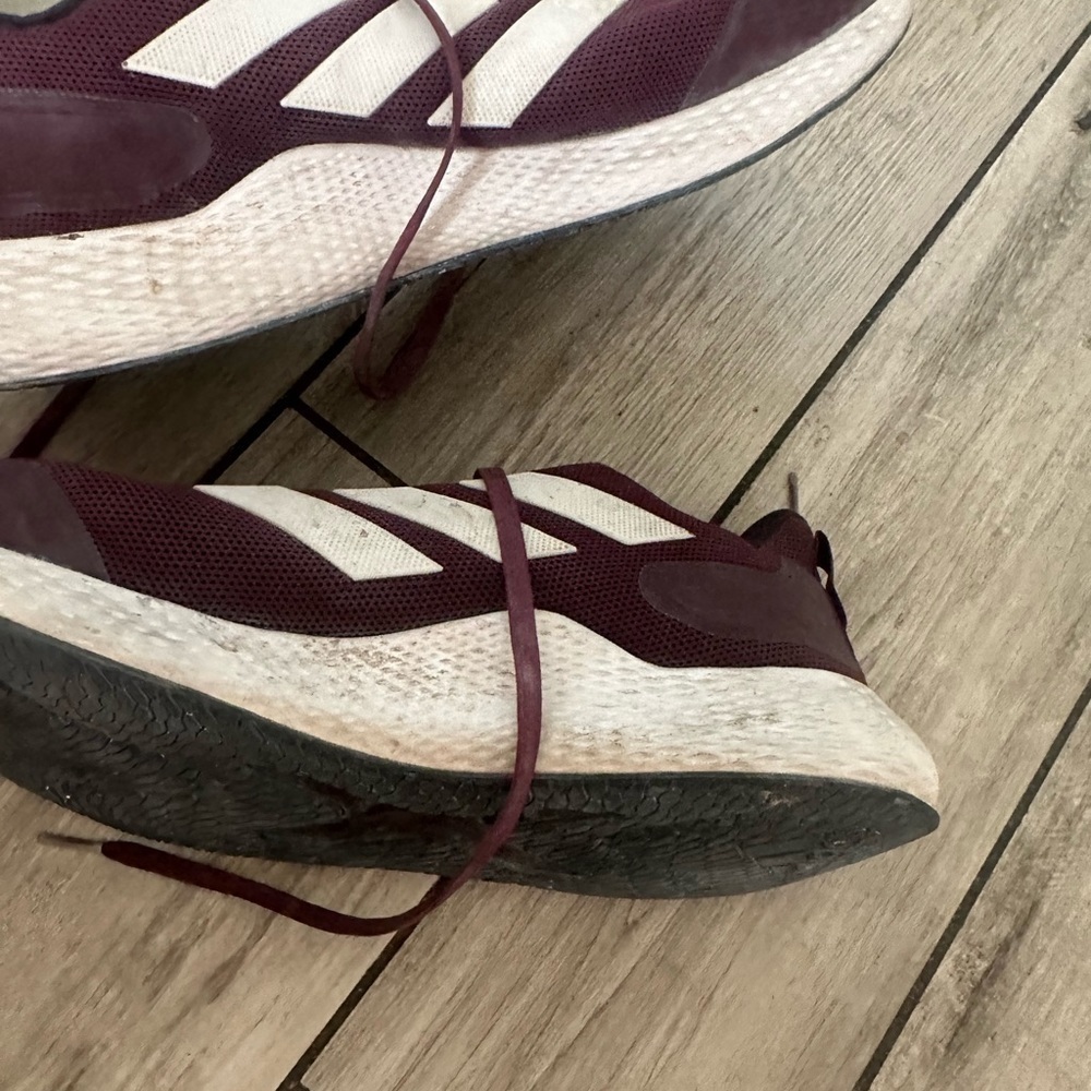 Adidas Edge Gameday Men’s training running shoes Maroon FX5803 Size 13 Pre - Picture 8 of 8